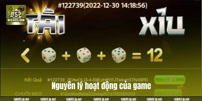 Nguyên lý hoạt động của game tài xỉu tại B52 không khó hiểu.